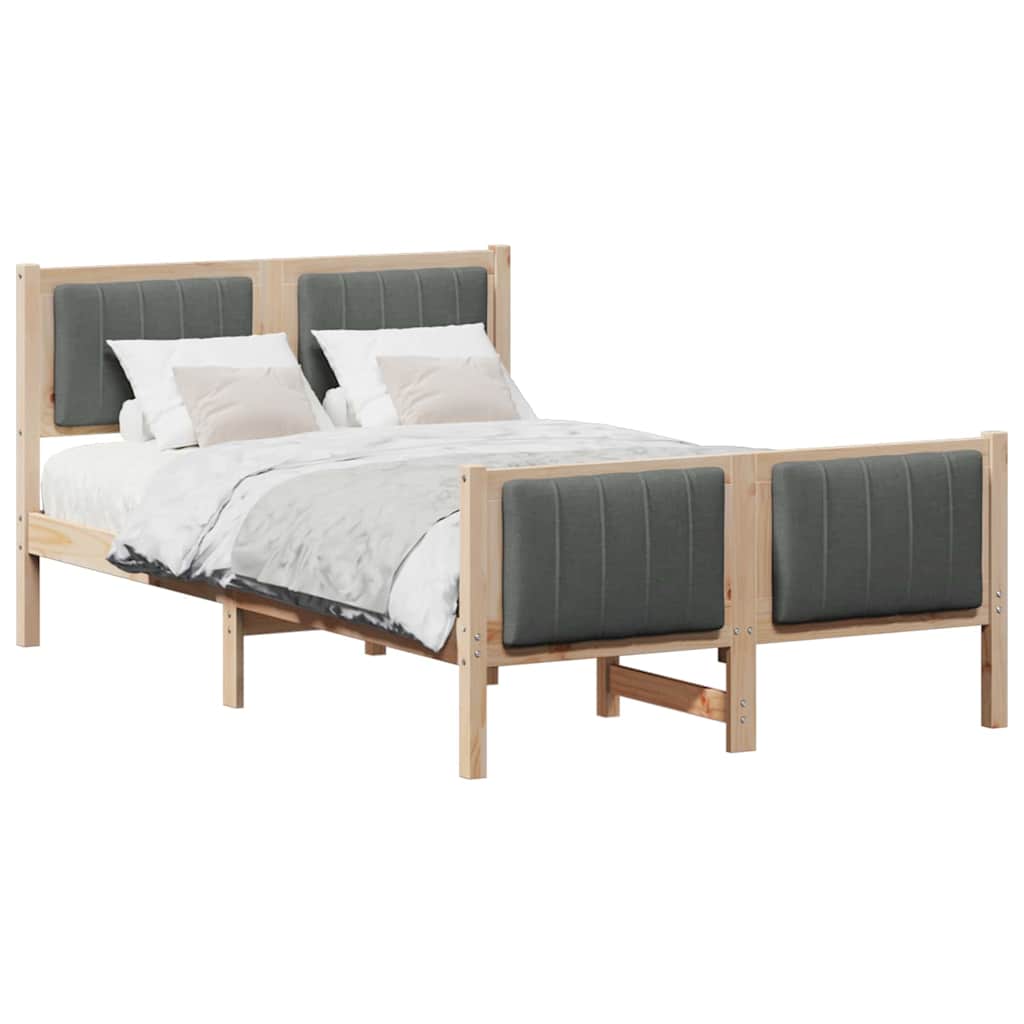 Struttura del Letto marrone e grigio scuro 120 x 190 cm | homemem39