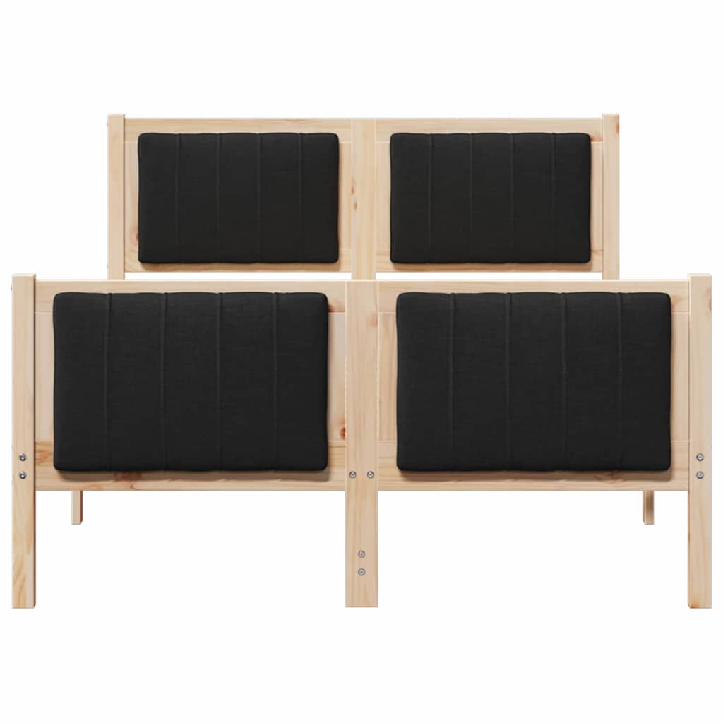 Struttura del Letto con testiera Marrone e nero 120 x 190 cm | homemem39