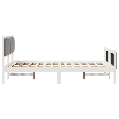 Struttura del Letto Bianco e grigio chiaro 120 x 190 cm | homemem39