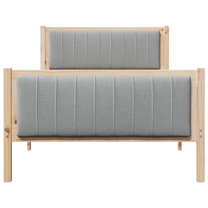 Struttura del Letto Marrone e grigio chiaro 100 x 200 cm | homemem39