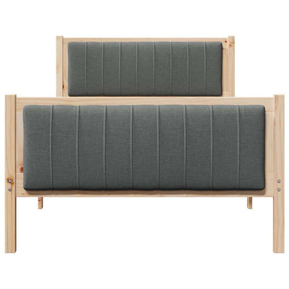 Struttura del Letto marrone e grigio scuro 100 x 200 cm | homemem39