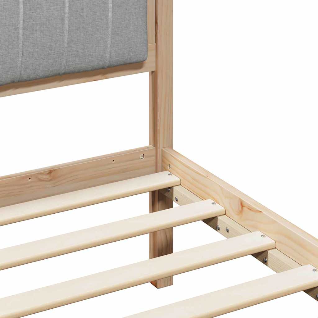 Struttura del Letto Marrone e grigio chiaro 90 x 200 cm | homemem39
