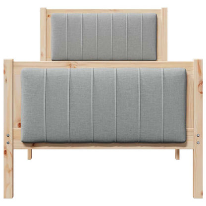 Struttura del Letto Marrone e grigio chiaro 80 x 200 cm | homemem39