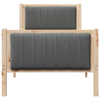 Struttura del Letto marrone e grigio scuro 80 x 200 cm | homemem39