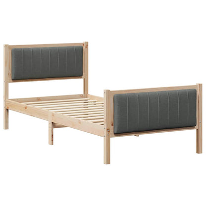 Struttura del Letto marrone e grigio scuro 90 x 190 cm | homemem39
