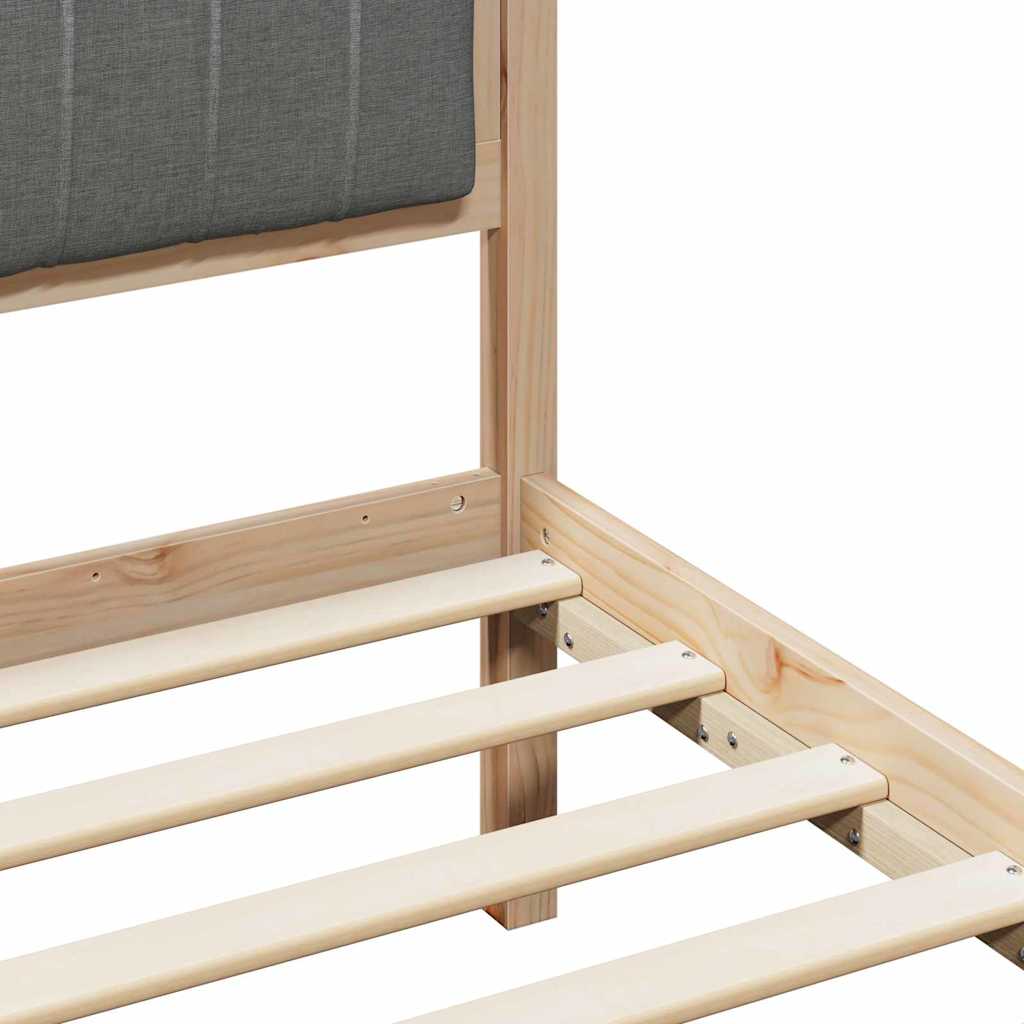 Struttura del Letto marrone e grigio scuro 75 x 190 cm | homemem39