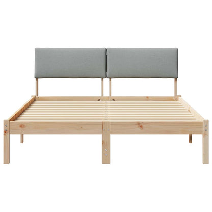 Struttura del Letto Marrone e grigio chiaro 160 x 200 cm | homemem39