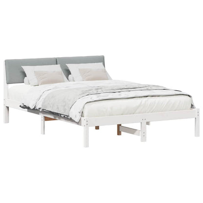Struttura del Letto Bianco e grigio chiaro 160 x 200 cm | homemem39