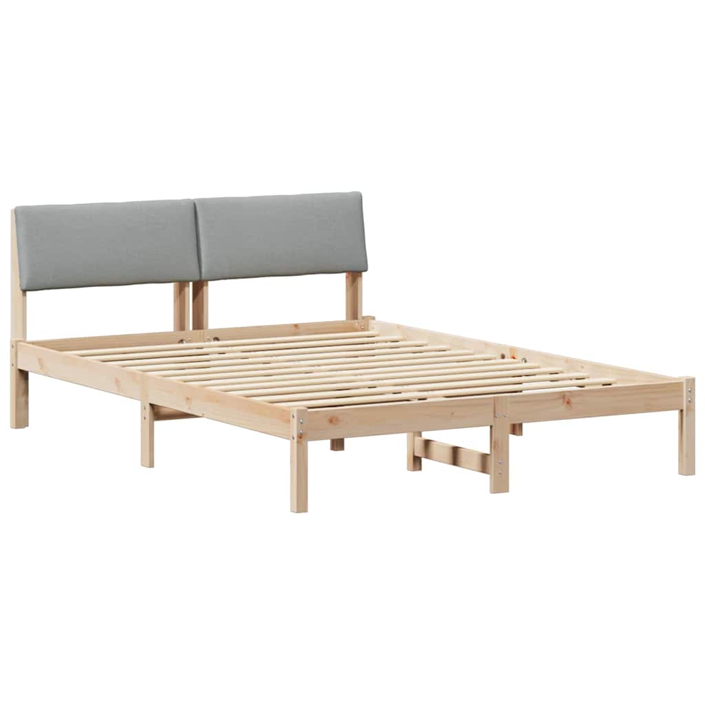 Struttura del Letto Marrone e grigio chiaro 150 x 200 cm | homemem39