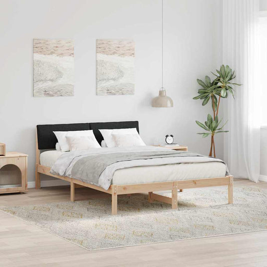 Struttura del Letto con testiera Marrone e nero 150 x 200 cm | homemem39