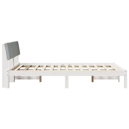 Struttura del Letto Bianco e grigio chiaro 150 x 200 cm | homemem39