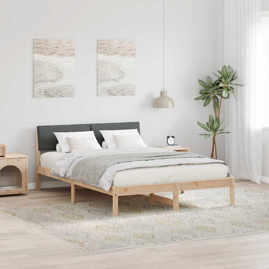 Struttura del Letto marrone e grigio scuro 140 x 200 cm | homemem39