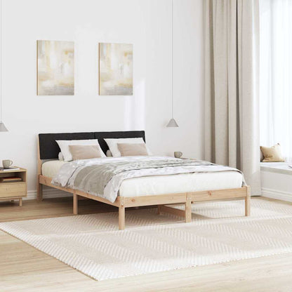 Struttura del Letto con testiera Marrone e nero 140 x 200 cm | homemem39