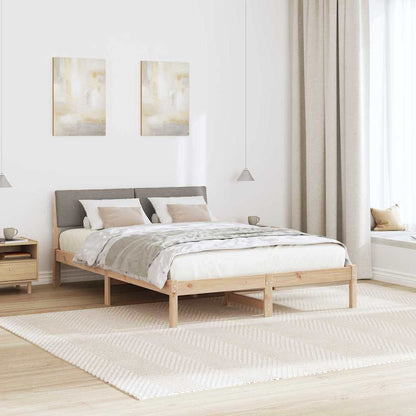 Struttura del Letto con testiera Marrone e taupe 140 x 200 cm | homemem39