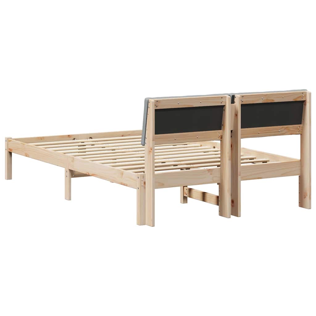Struttura del Letto Marrone e grigio chiaro 120 x 200 cm | homemem39