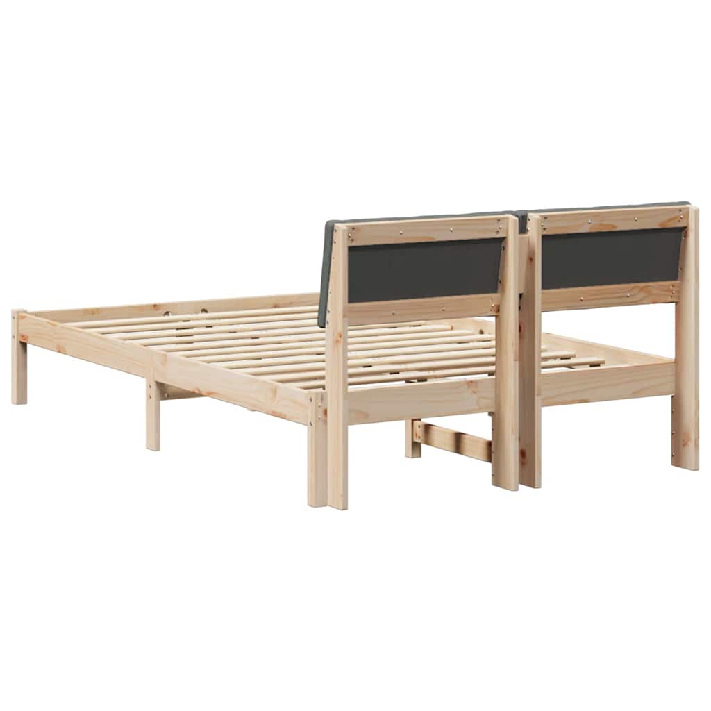 Struttura del Letto marrone e grigio scuro 120 x 200 cm | homemem39