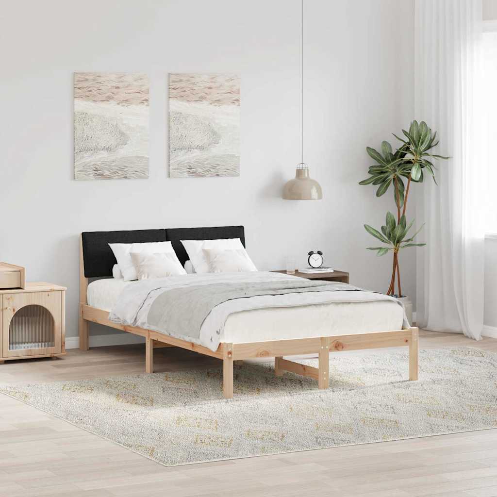 Struttura del Letto con testiera Marrone e nero 120 x 200 cm | homemem39
