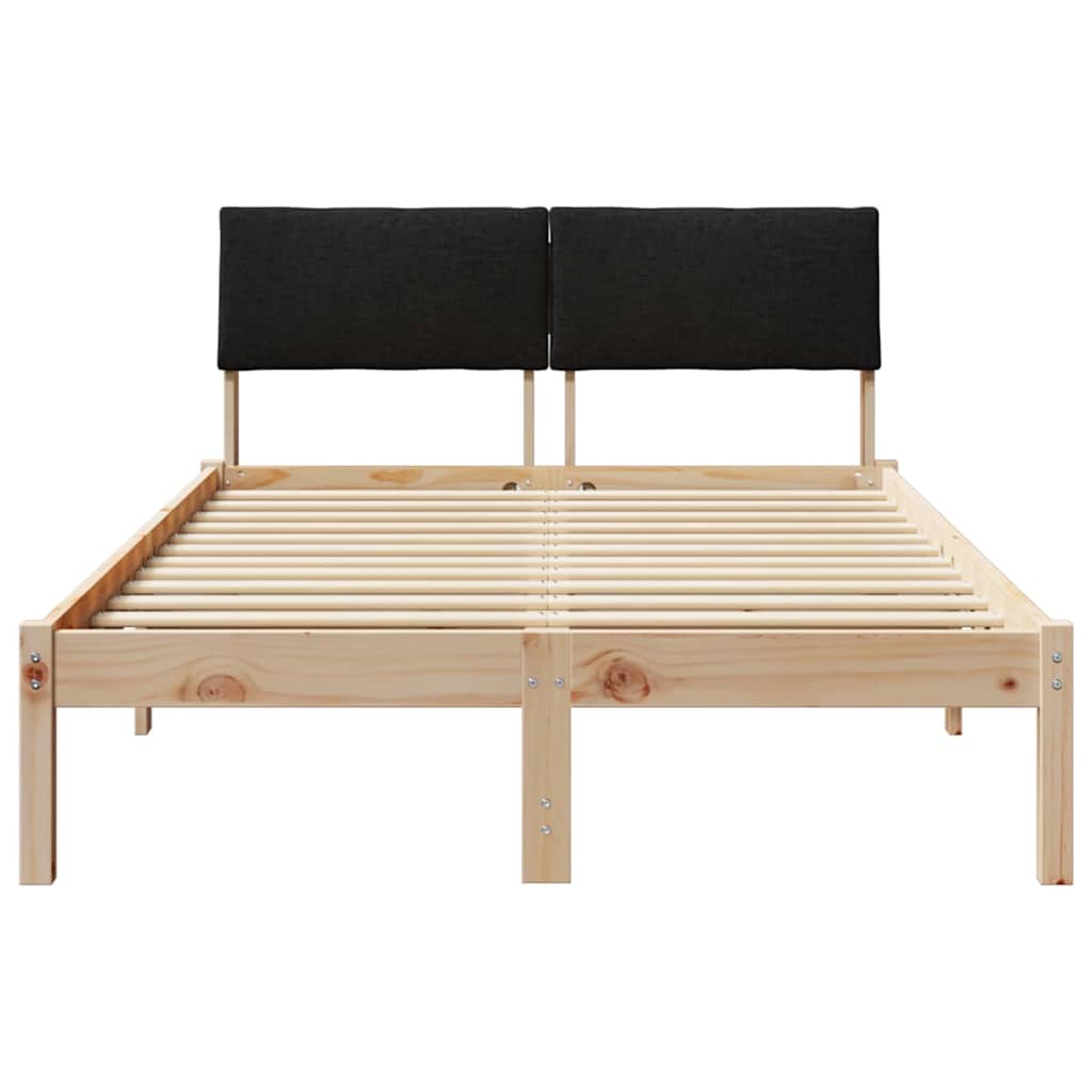 Struttura del Letto con testiera Marrone e nero 120 x 200 cm | homemem39