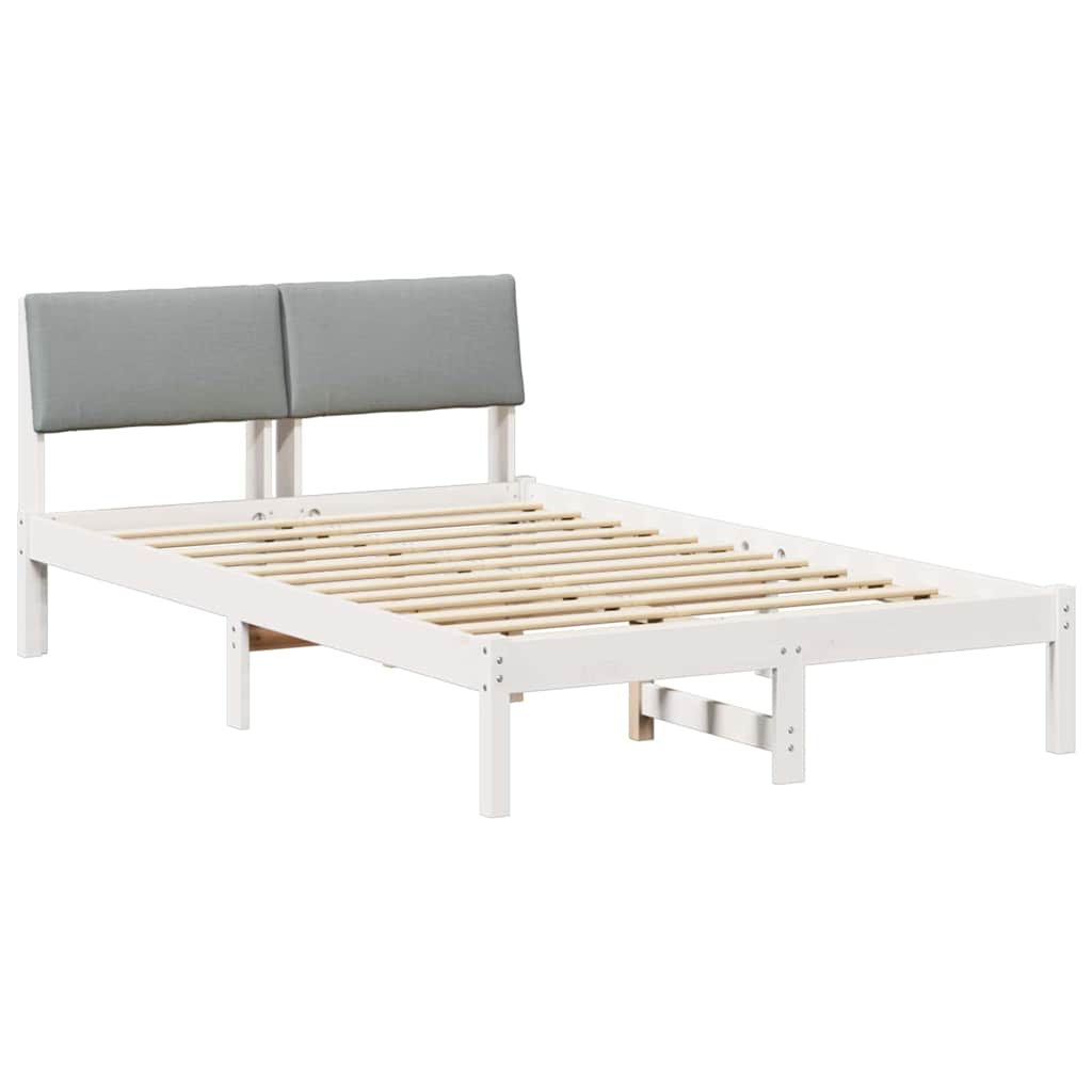 Struttura del Letto Bianco e grigio chiaro 120 x 200 cm | homemem39