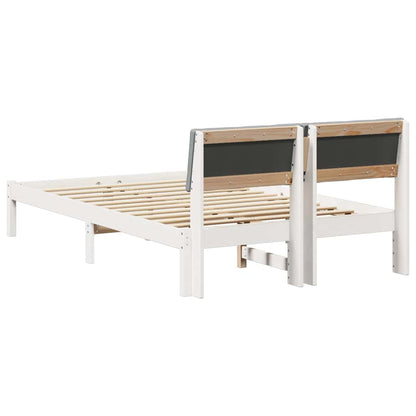 Struttura del Letto Bianco e grigio chiaro 120 x 200 cm | homemem39