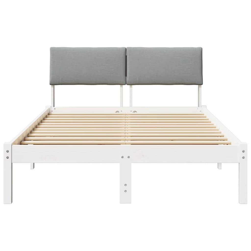 Struttura del Letto Bianco e grigio chiaro 120 x 200 cm | homemem39