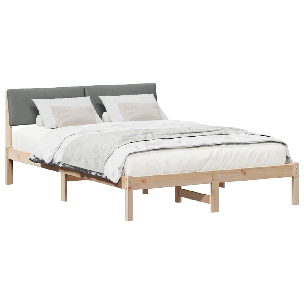 Struttura del Letto marrone e grigio scuro 140 x 190 cm | homemem39