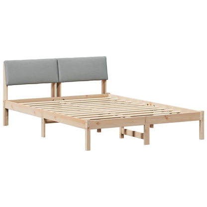 Struttura del Letto Marrone e grigio chiaro 135 x 190 cm | homemem39