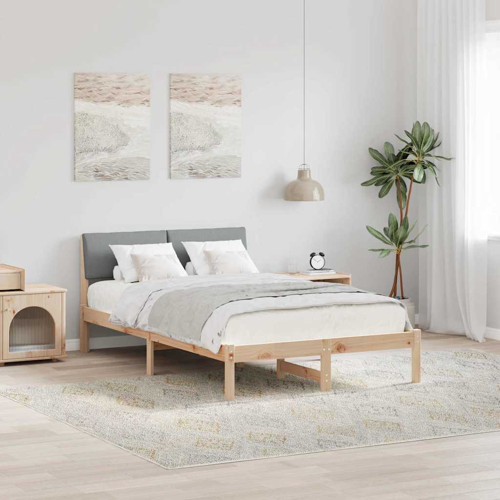Struttura del Letto Marrone e grigio chiaro 120 x 190 cm | homemem39