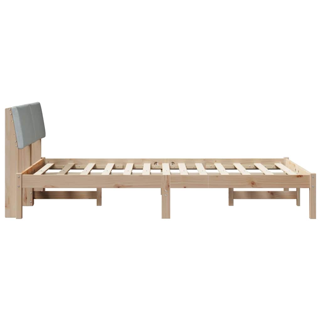 Struttura del Letto Marrone e grigio chiaro 120 x 190 cm | homemem39