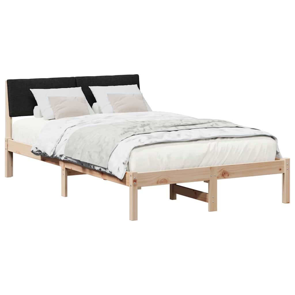 Struttura del Letto con testiera Marrone e nero 120 x 190 cm | homemem39