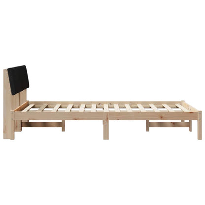Struttura del Letto con testiera Marrone e nero 120 x 190 cm | homemem39
