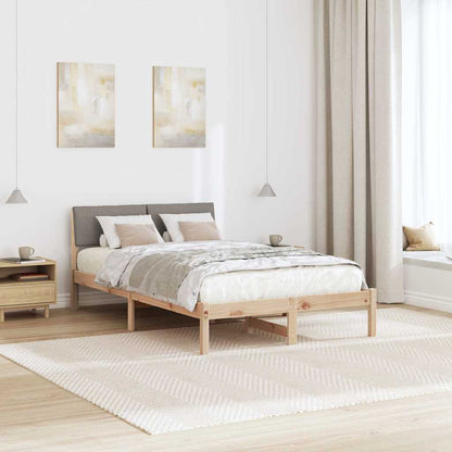 Struttura del Letto con testiera Marrone e taupe 120 x 190 cm | homemem39