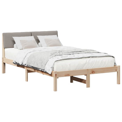 Struttura del Letto con testiera Marrone e taupe 120 x 190 cm | homemem39
