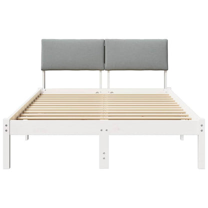 Struttura del Letto Bianco e grigio chiaro 120 x 190 cm | homemem39