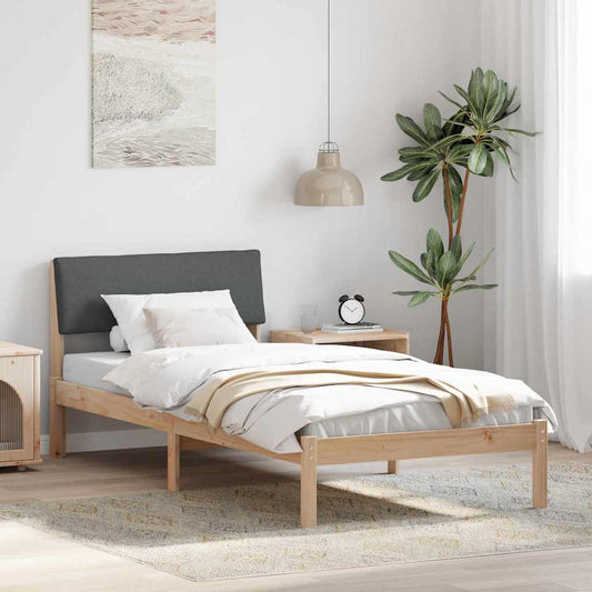 Struttura del Letto marrone e grigio scuro 100 x 200 cm | homemem39