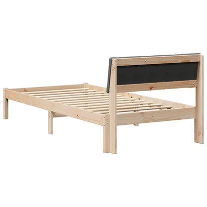 Struttura del Letto marrone e grigio scuro 100 x 200 cm | homemem39