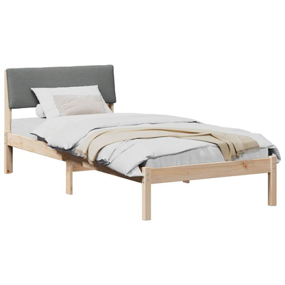 Struttura del Letto marrone e grigio scuro 100 x 200 cm | homemem39