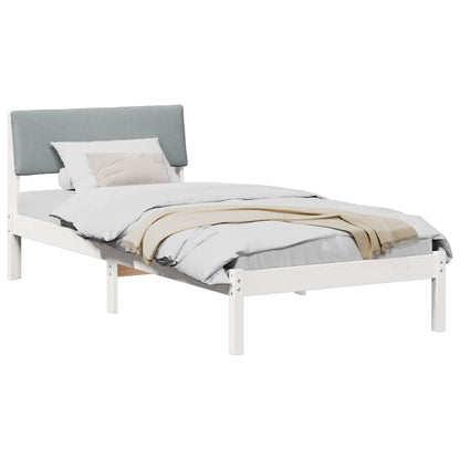 Struttura del Letto Bianco e grigio chiaro 100 x 200 cm | homemem39