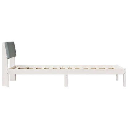 Struttura del Letto Bianco e grigio chiaro 100 x 200 cm | homemem39