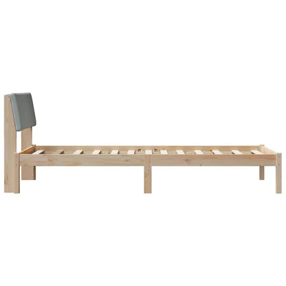 Struttura del Letto Marrone e grigio chiaro 90 x 200 cm | homemem39