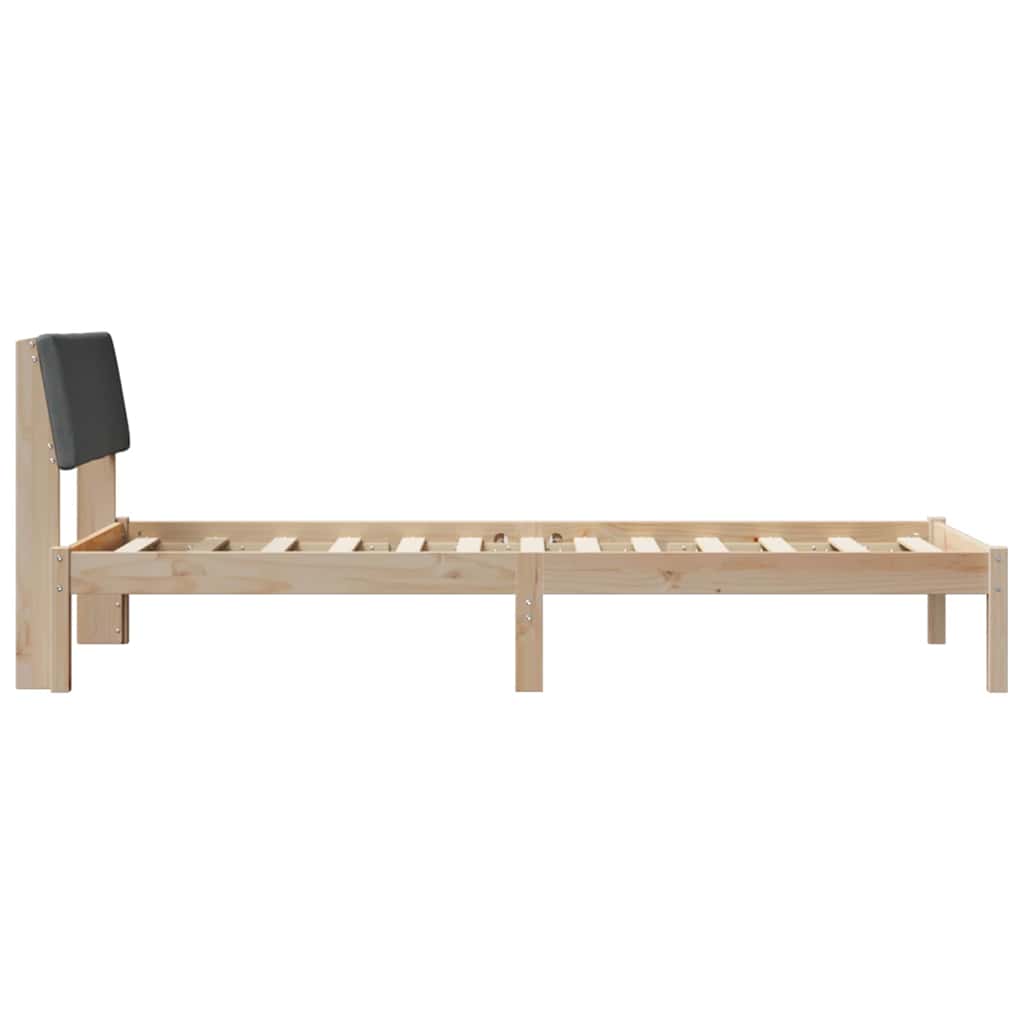 Struttura del Letto marrone e grigio scuro 90 x 200 cm | homemem39