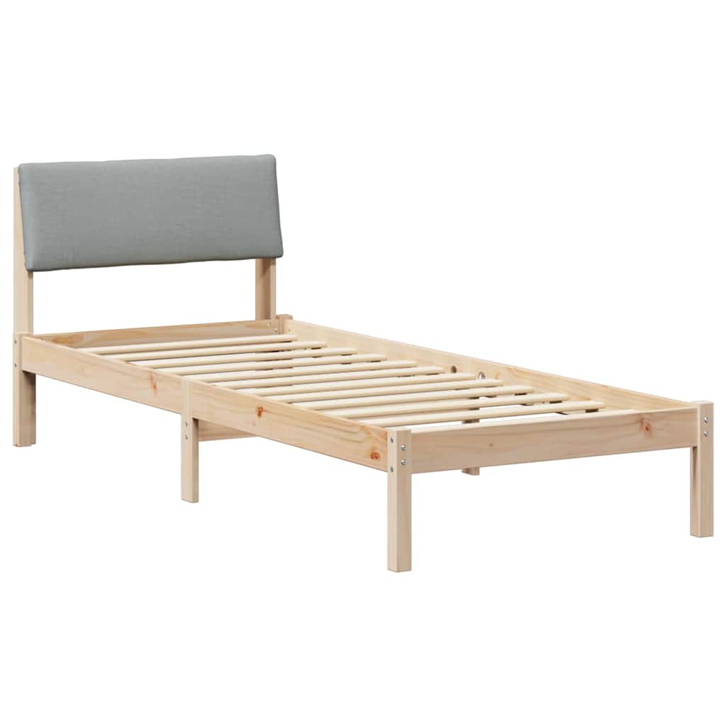 Struttura del Letto Marrone e grigio chiaro 80 x 200 cm | homemem39