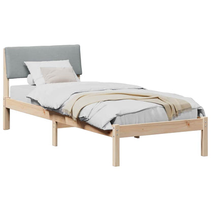 Struttura del Letto Marrone e grigio chiaro 80 x 200 cm | homemem39