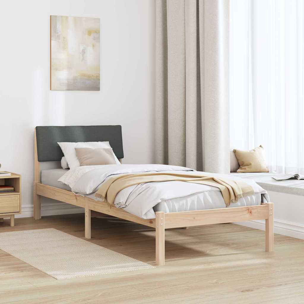 Struttura del Letto marrone e grigio scuro 80 x 200 cm | homemem39