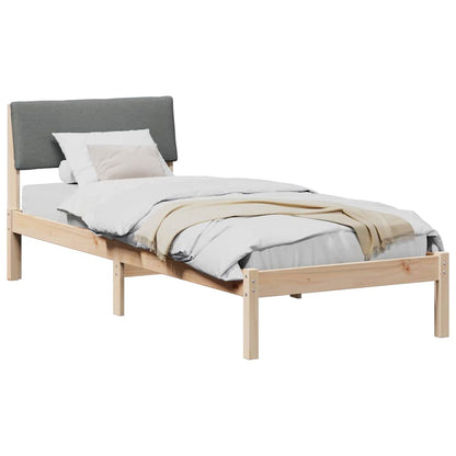 Struttura del Letto marrone e grigio scuro 80 x 200 cm | homemem39