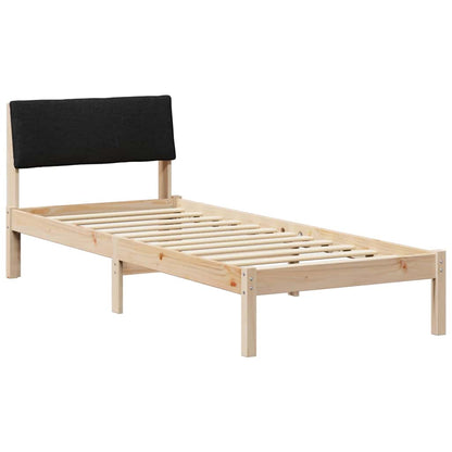 Struttura del Letto con testiera Marrone e nero 80 x 200 cm | homemem39