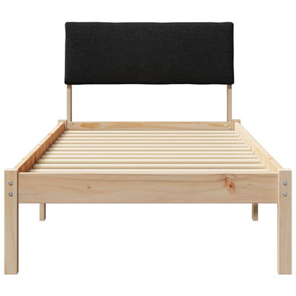 Struttura del Letto con testiera Marrone e nero 80 x 200 cm | homemem39