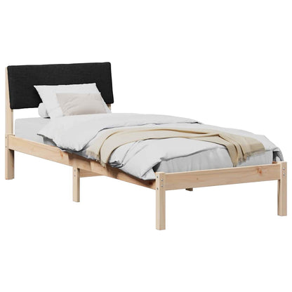 Struttura del Letto con testiera Marrone e nero 80 x 200 cm | homemem39
