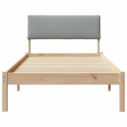 Struttura del Letto Marrone e grigio chiaro 90 x 190 cm | homemem39