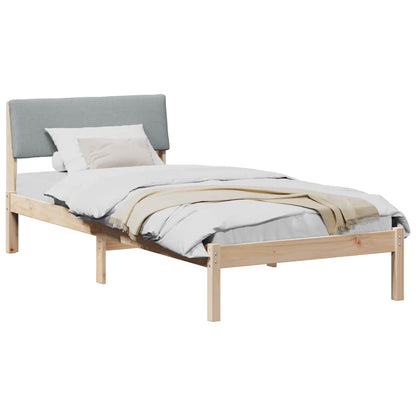 Struttura del Letto Marrone e grigio chiaro 90 x 190 cm | homemem39